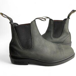 Blundstone Charcoal Gray Leather Chelsea Australian Boots Men's 5.5 Women's 7.5
